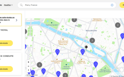 La cartographie des écoles de conduite sur le site de la sécurité routière mise à jour